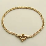14 karaat Christian gouden schakelarmband