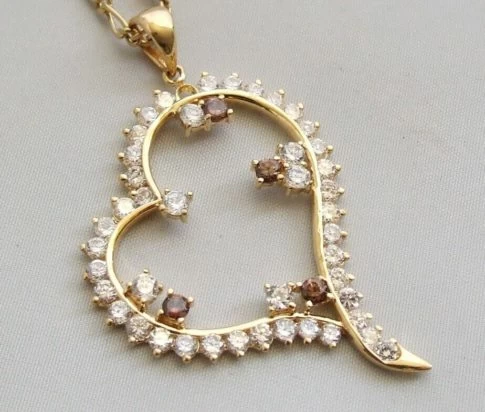 18 karaat gouden zirkonia hanger
