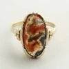 Geel gouden heliotroop ring