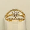 Gouden Christian ster zirkonia ring