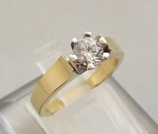 Gouden Christian zirkonia ring