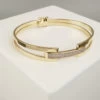 Christian geel en wit gouden armband