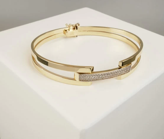 Christian geel en wit gouden armband Christian geel en wit gouden armband