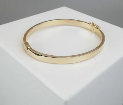 Geel gouden 14 karaat Christian armband