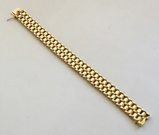 Geel gouden 14 karaat schakelarmband