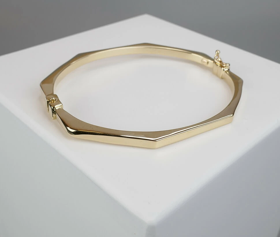 Geel gouden Christian fantasie armband