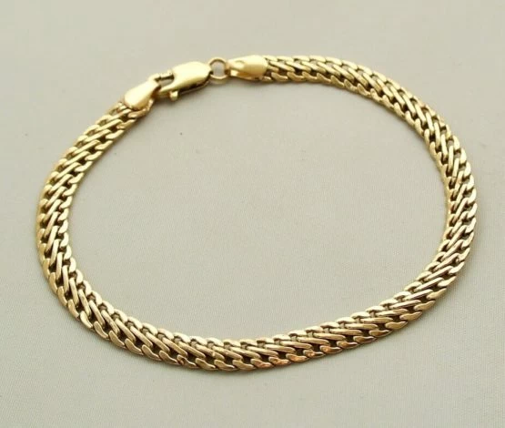 Gouden Christian schakelarmband