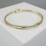 Gouden Christian scharnier armband