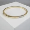 Gouden Christian slavenarmband met diamanten