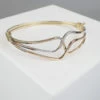 Tricolor Christian gouden slavenarmband
