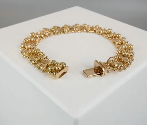 14 karaat rosé armband vintage
