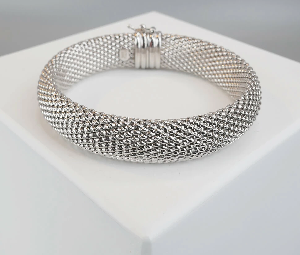Christian 14 karaat wit gouden armband