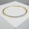 Goud Christian slavenarmband met diamanten