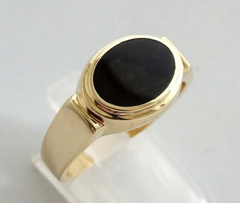 Zegelring met onyx