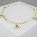 Enkelband geel goud