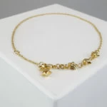 Geel goud enkelband Geel goud enkelband