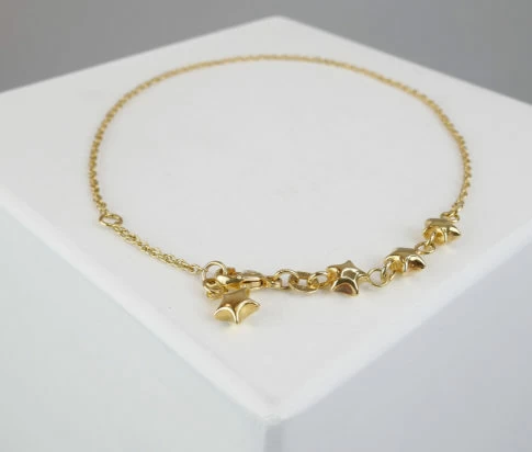 Geel goud enkelband
