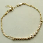 Geel goud zirkonia armband Geel goud zirkonia armband