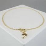 Gouden dolfijn enkelband