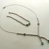 Wit gouden smaragd sieraden set