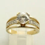 Zirkonia gouden ring Zirkonia gouden ring
