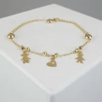 14 karaat bedel armband