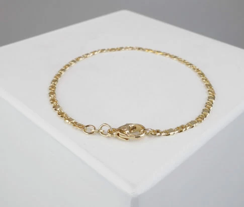 Geel goud Christian armband