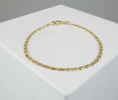 Geel goud Christian armband