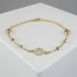 Christian gouden bedel armband