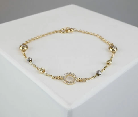 Christian gouden bedel armband