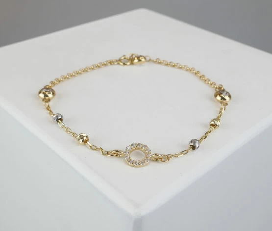 Christian gouden bedel armband