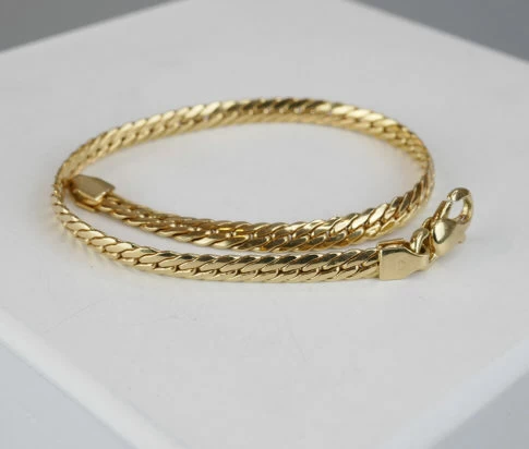 Christian vlakke gourmette armband