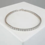 Christian wit goud zirkonia armband