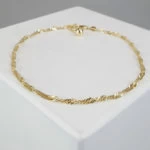 Gouden tors enkelarmband