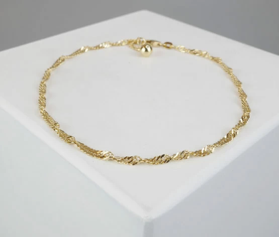 Gouden tors enkelarmband
