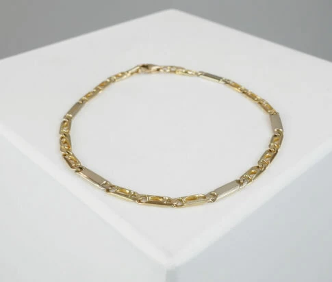 Gouden valkenoog armband