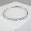 Christian aquamarijn armband