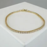 Christian geel gouden zirkonia armband