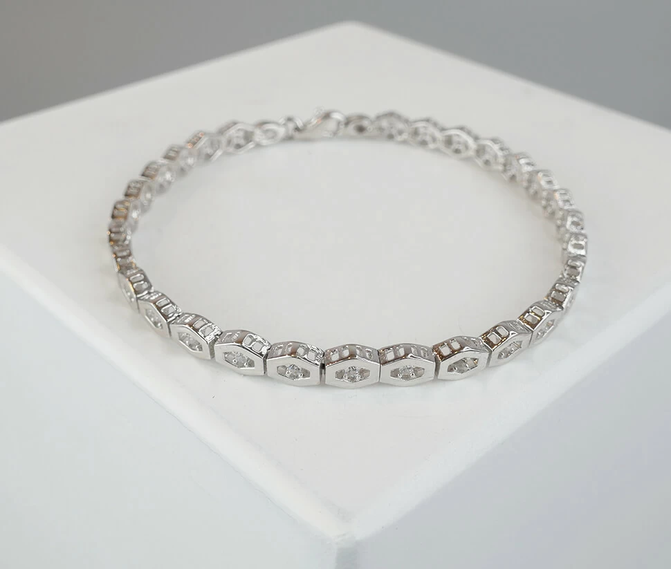 Christian wit gouden schakel armband