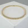 Geel gouden tennis armband met zirkonia