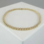 Geel gouden tennis armband met zirkonia Geel gouden tennis armband met zirkonia