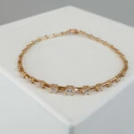 Rose gouden armband met zirkonia Rose gouden armband met zirkonia