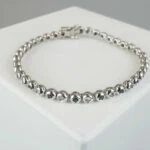 Saffier en diamant tennis armband