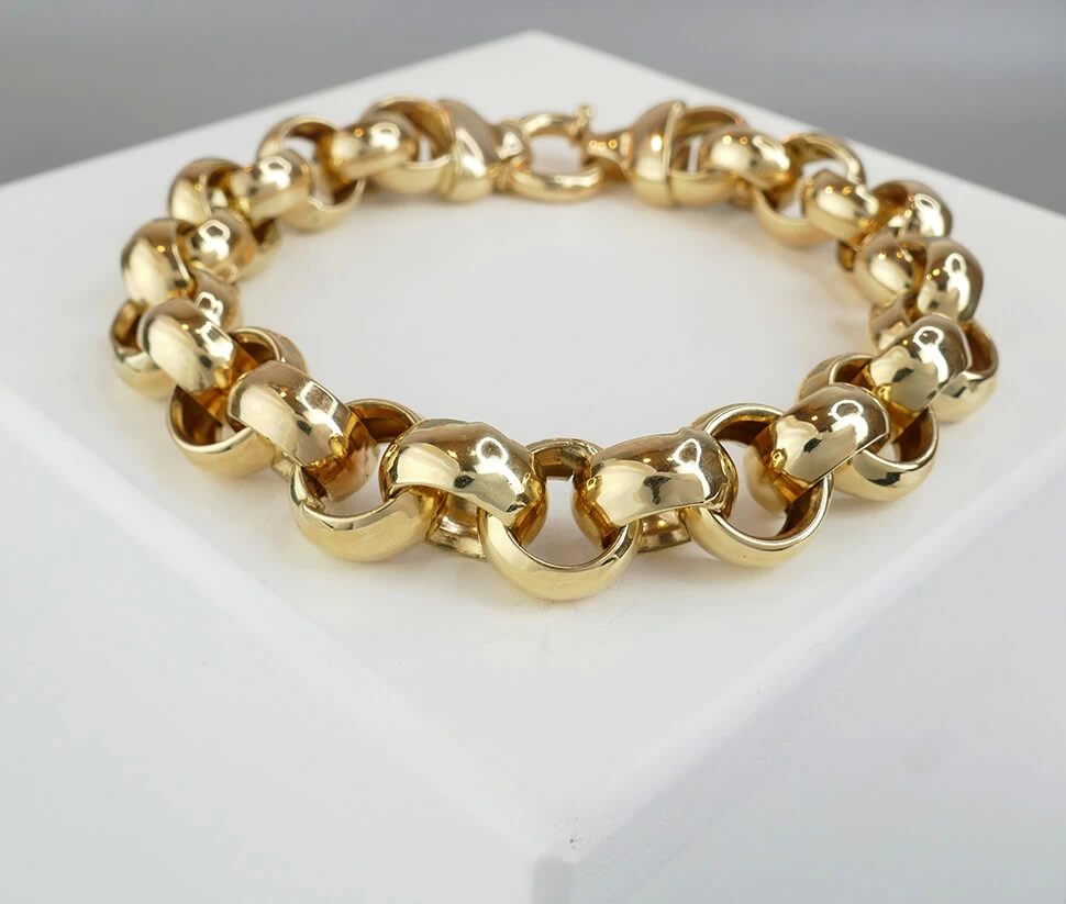 Christian goud jasseron armband