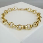 Gouden ovale jasseron armband Gouden ovale jasseron armband